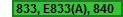 833, E833(A), 840