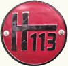Schild H113 frei